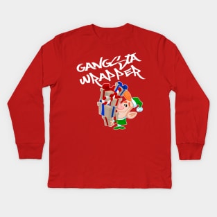 Gangsta Wrapper Kids Long Sleeve T-Shirt